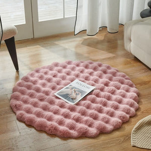 Super Round Area Rugs Ultra Soft & Fluffy Faux Fur Sheepskin Rug