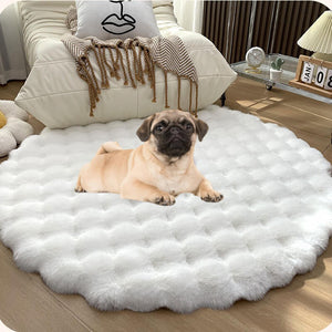 Super Round Area Rugs Ultra Soft & Fluffy Faux Fur Sheepskin Rug