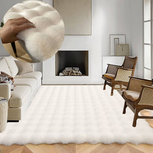 Super Area Rugs Ultra Soft & Fluffy Faux Fur Sheepskin Rug