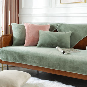 Faux Fur Sofa Cover,Couch Protector,Sofa Cushion