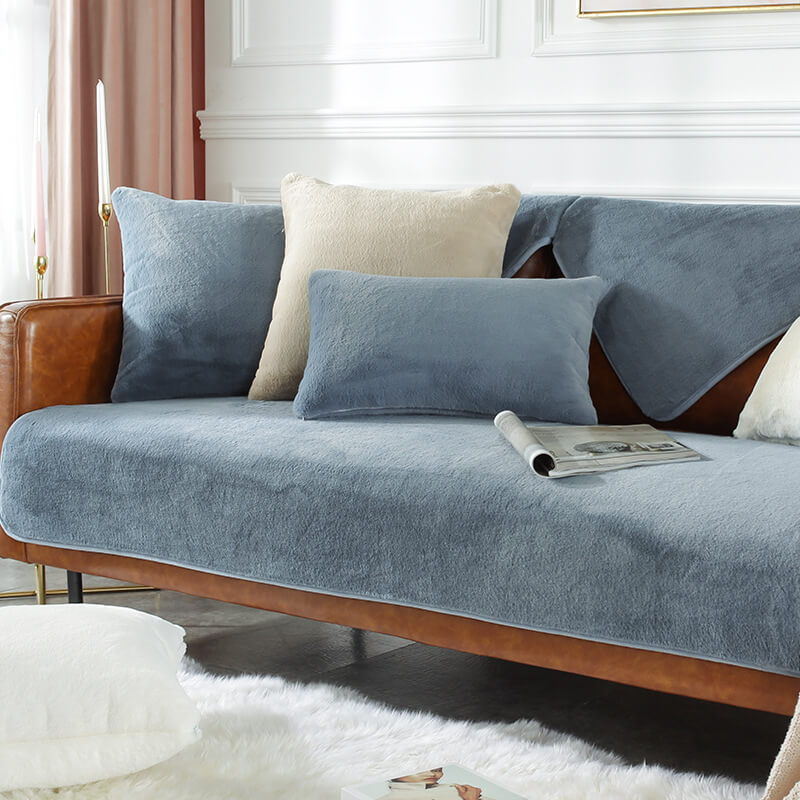 Faux Fur Sofa Cover,Couch Protector,Sofa Cushion