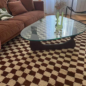 Plaid  Rug,Checkerboard Checkered Rug,Living Room Area Rug