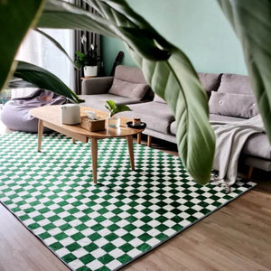 Plaid  Rug,Checkerboard Checkered Rug,Living Room Area Rug