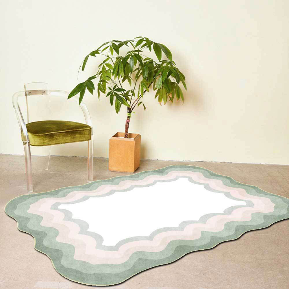Irregular shape rug, individual creative rug